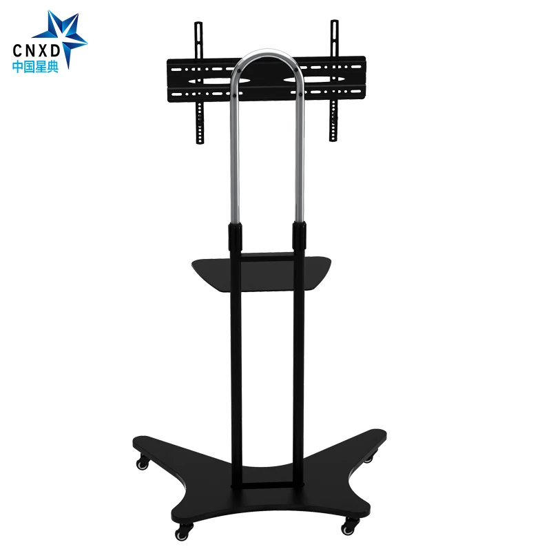 ارتفاع الثقيلة تلفزيون العربة ل lcd led تلفزيون البلازما تعديل حامل جبل مع عجلات والجرف للتلفزيون 32 \