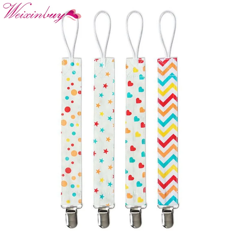 

4pcs/set Baby Feeding Holder Clip Newborn Dummy Pacifier Baby Chain Girls Boys Nipple Clips