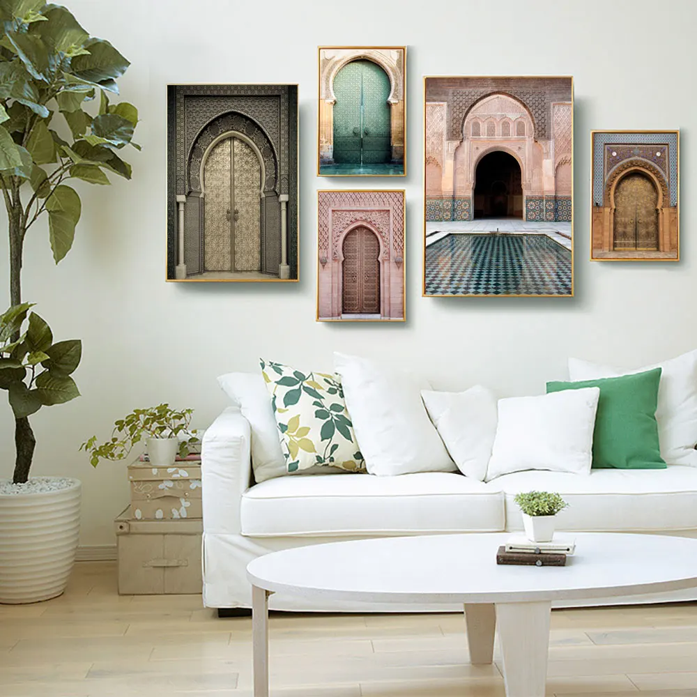 

Landscape Wall Art Canvas Painting Decorative Picture Nordic Poster Art Print Painting Vintage Poster Morocco Poster Unframed