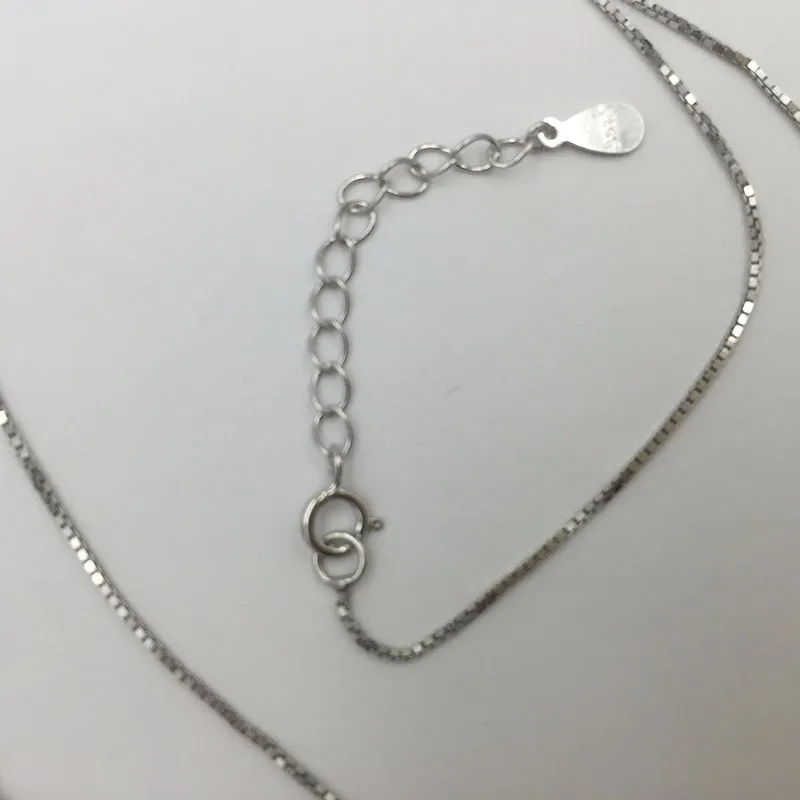 Sinya Jewelry DIY Finding 925 sterling silver extended chains 4.7cm 6cm necklace bracelet chain extender with tag Hot sale (15)