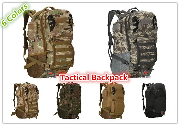 

800D Oxford Hunting Backpack 45L Capacity Military Tactics Mountaineering Backpack Hiking Bag Outdoor Sports Bag Bags