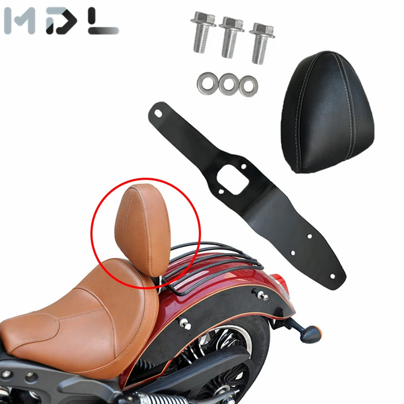 

For Indian Scout Brown Black Driver Sissy Bar Backrest Support For Indian Scout Sixty 2015-2019