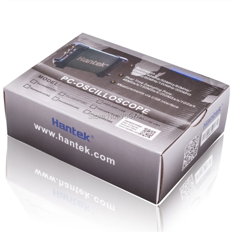 Hantek 6254BC Hantek6074BC Hantek6104BC Hantek6204BC PC USB осциллограф 4 CH 250MHz 1GSa/s функция записи и воспроизведения сигналов