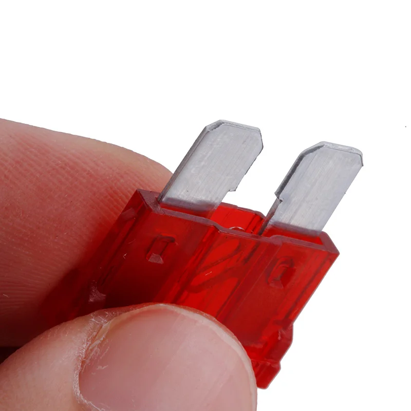10 шт. Лезвие предохранители Стандартный 10AMP красный 10A плоский предохранитель