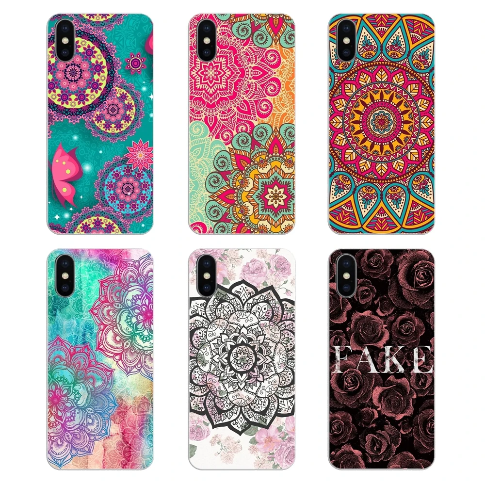 Silicone Case artistic Paisley mandala flower For HTC U11 One M7 M8 A9 M9 M10 E9 Desire 630 530 626 628 816 820 Motorola G G2 G3 |