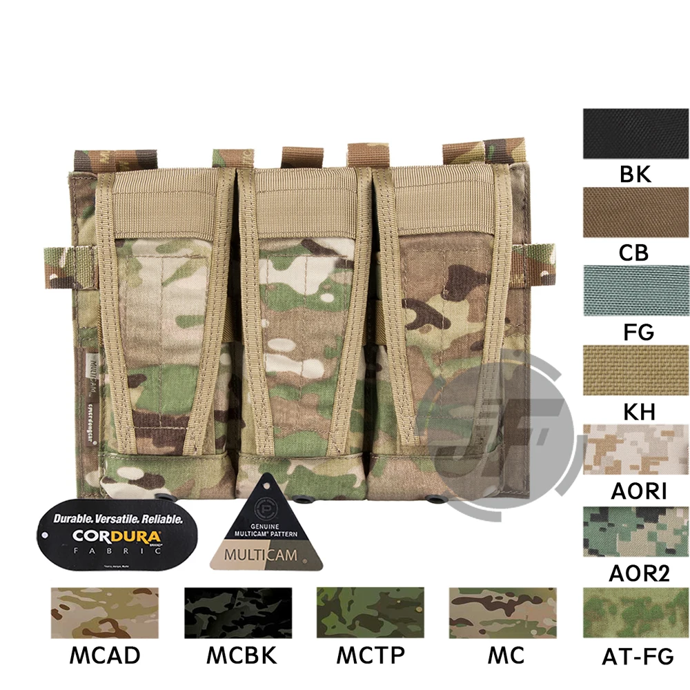 Emerson Тактический AVS Съемный клапан M4 M16 AR15 5,56. 223 Тройная журнальная сумка Emersongear крюк и петля чехол для кружек сумка для амуниции-MC