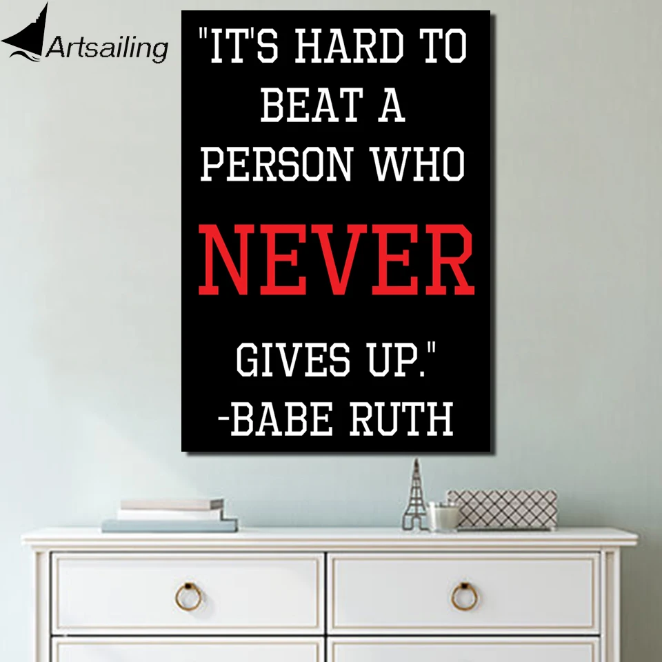 HD Printed 1 piece Canvas Life Quotes Wall Pictures for Living Room