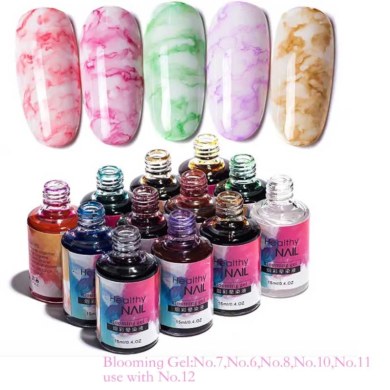 

15 ML Watercolor Ink Nail Polish Blooming Gel Smoke Effect Smudge Bubble Varnish Manicure Decor Nail Art Salon Must be use No.12