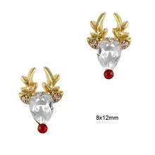 10 шт. золотые украшения для дизайна ногтей, рождественские 3D украшения для ногтей, украшения для ногтей, аксессуары для дизайна оленей, принадлежности AM421