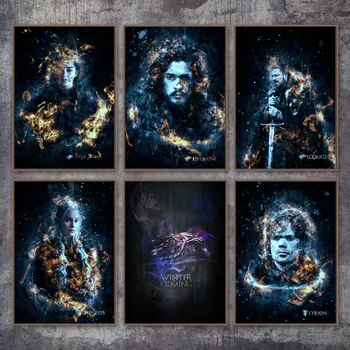 Game Of Thrones Figure Painting Wall Art Canvas Painting Nordic Posters And Prints Wall Pictures For Living Room Bedroom Decor