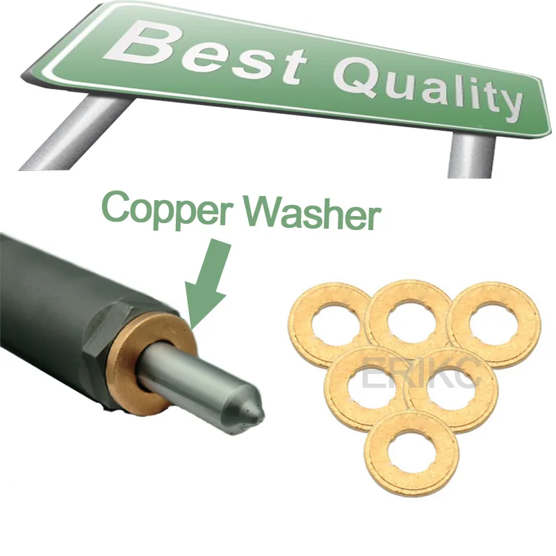 

ERIKC F00VC17503 Common Rail Fuel Injectors Copper Washers F00VC17504 Nozzle Heat Shield F00VC17505 9001-850C for DELPHI BOSCH