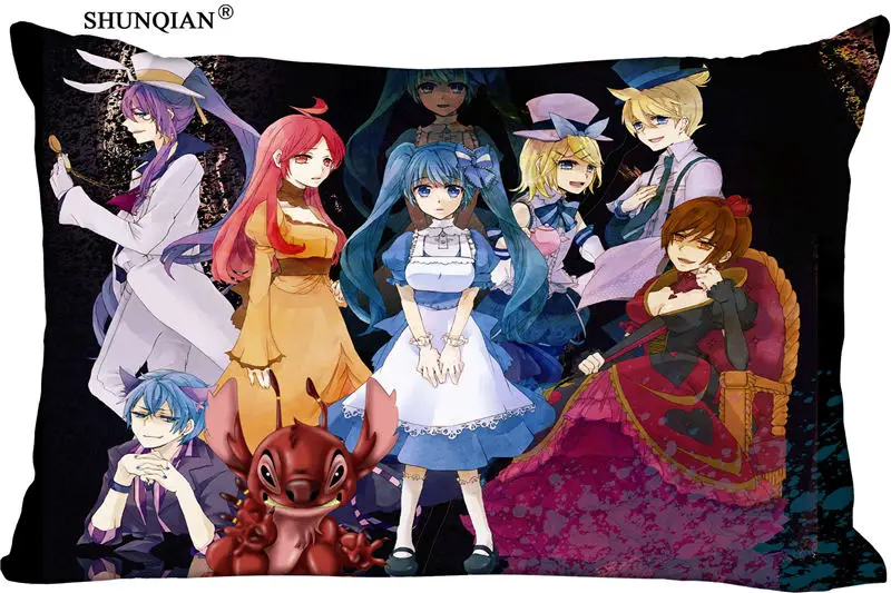 Лидер продаж Best хороший Vocaloid прямоугольник Подушки Детские случаях молния пользовательские Наволочки - Цвет: Pillow Case