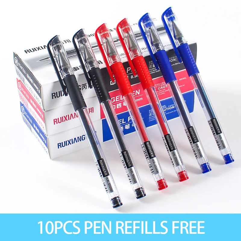 12 Pcs Stationery Store European Standard School Supplies Gel Pen