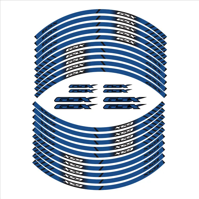 Мотоциклетные наклейки на шины внутренние колеса Светоотражающие украшение Наклейки для SUZUKI GSX 1400 650f - Цвет: 2