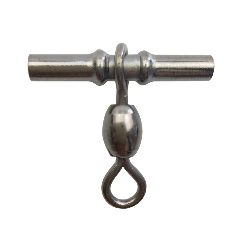 10pcs Cross Line Crane Fishing Swivel Brass Tube Cross-line Swivels Connector With Solid Ring Size 1 2 3 1/0 2/0 | Спорт и
