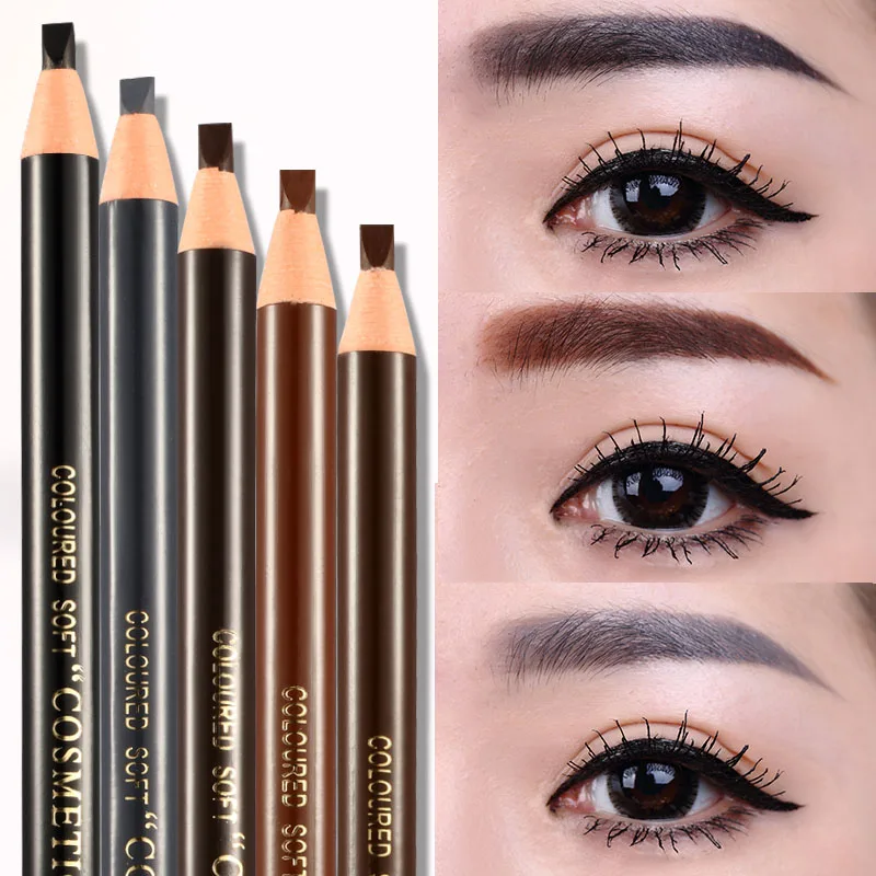 

High Quality 5 Pcs Waterproof Microblading Eyebrow Peel-off Pencil Makeup Eyebrow Pencil Cosmetics Tools well