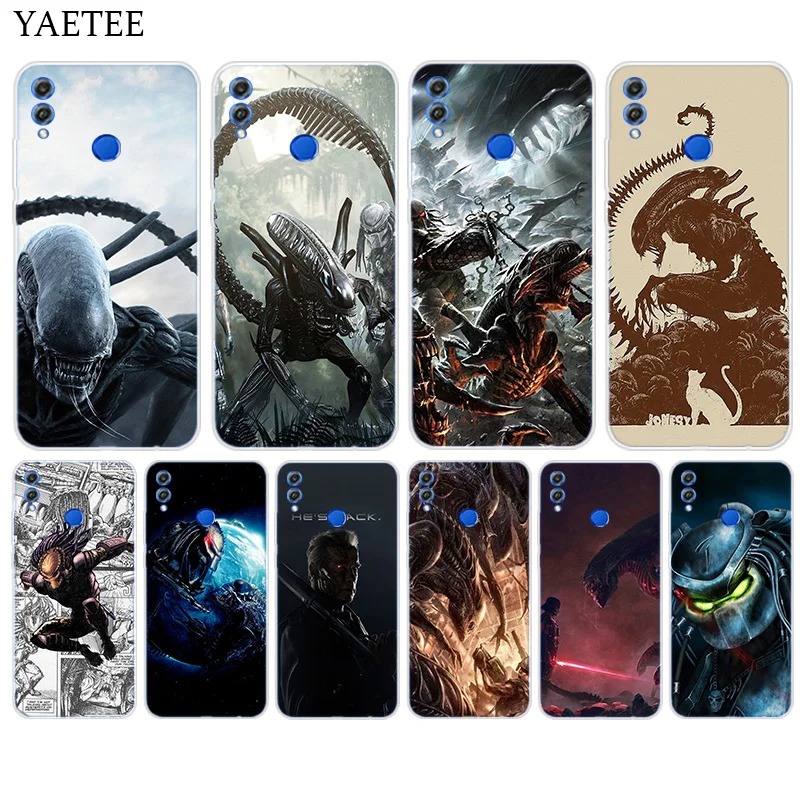 

Alien vs Predator Silicone Case For Huawei Y7 Y6 Y5 Prime Pro Y9 2019 2018 Honor 8X 8C Play 9 10 lite View 20 V20 Cover