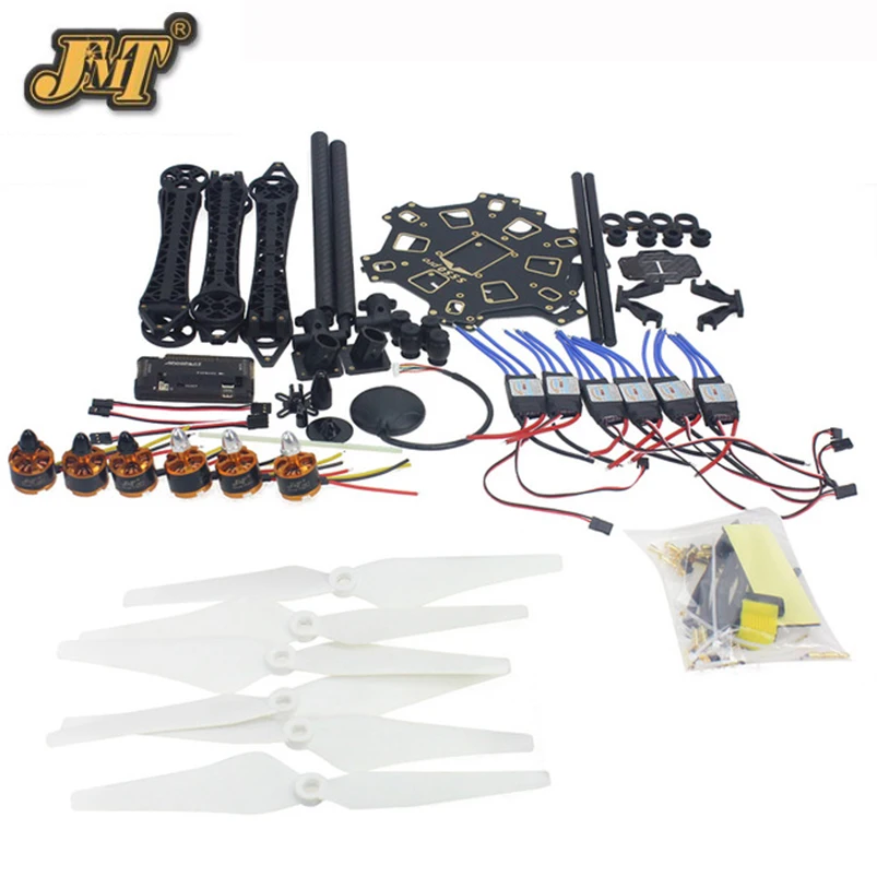 

JMT RC Drone 6-axle Aircraft Kit HMF S550 Frame 6M GPS APM 2.8 Flight Control No Transmitter No Battery