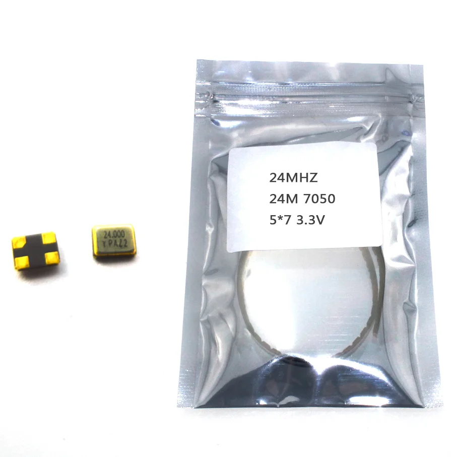 

10pcs SMD 3225 passive crystal oscillator OSC 24MHZ 24M 3.2*2.5 3.3V 25PPM