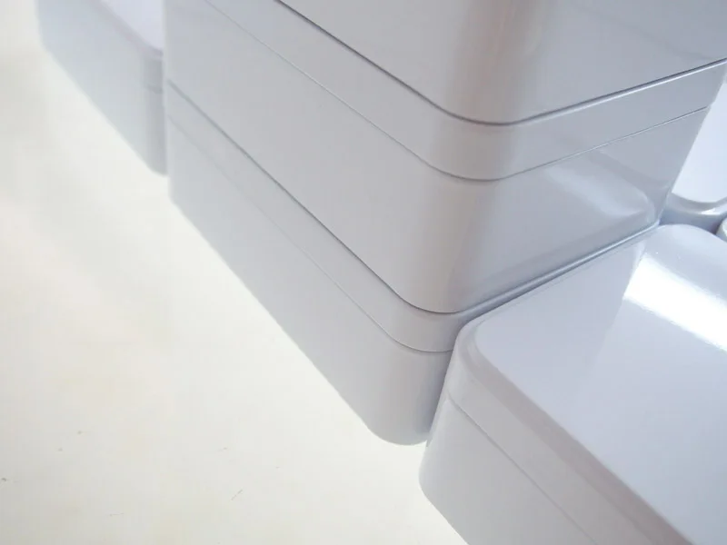 Новое поступление 150X100X50 мм белый конфеты ювелирные изделия Контейнер для хранения металла чехол печенье жестяная коробка