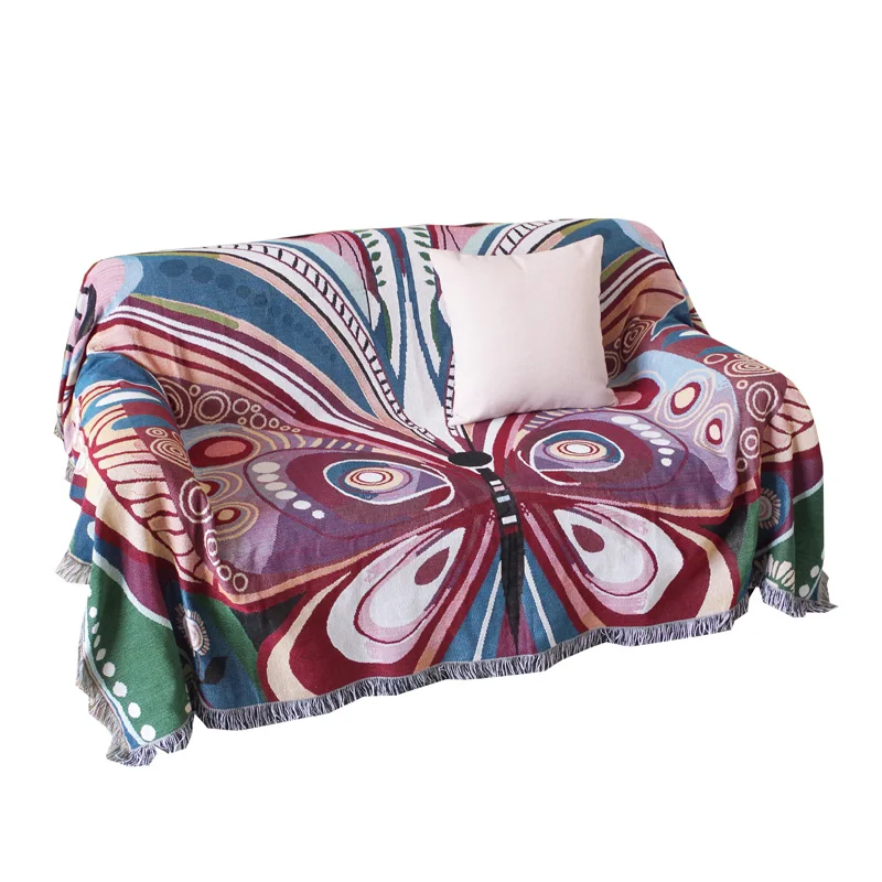 Американское одеяло с бабочкой многофункциональная софа Cobertor пылезащитный чехол кондиционер нескользящее Клетчатое одеяло s для кровати