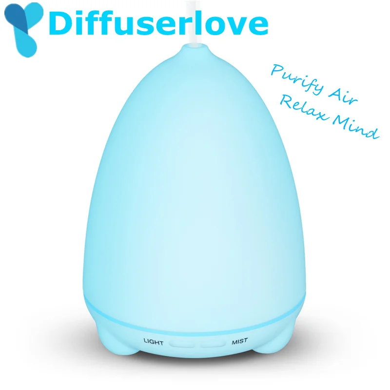 

Diffuserlove 100ml Air Humidifier Ultrasonic Aromatherapy Household of Office Essential Oil Diffuser With 7 Color LED Light