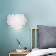 Thrisdar, скандинавский, перьевой настенный светильник, художественный, персональный, гусиное перо, для спальни, прикроватный, настенный светильник, для отеля, кафе, коридора, настенный светильник для коридора