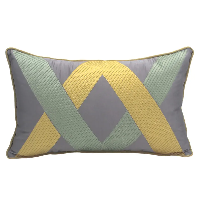 

DUNXDECO Cushion Cover Decorative Waist Pillow Case Modern Simple Geometric High Density Fabric Sofa Chair Coussin Decorating