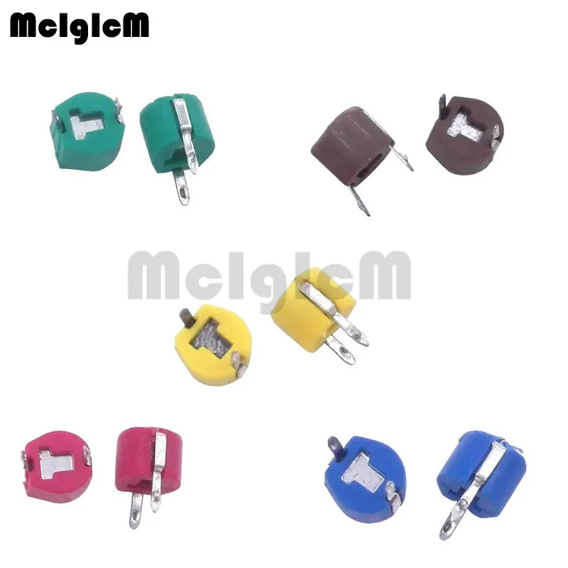 

500pcs JML06-1 6mm 5PF 10PF 20PF 30PF 40PF 50PF 60PF 70PF 120PF trimmer Adjustable capacitor 5P 10P 20P 30P 40P 50P 60P 70P 120P