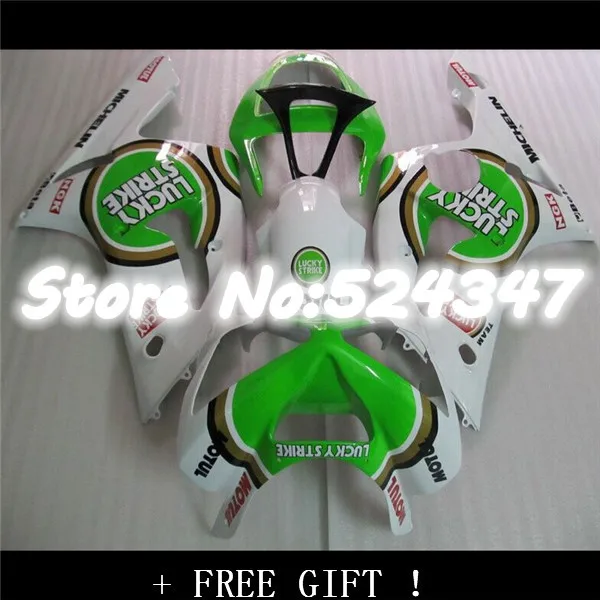 Nn-новейший зеленый белый обтекатель для KAWASAKI Ninja ZX6R 03 04 2003 2004 ZX 6R ZX-6R 636 2003-2004 |