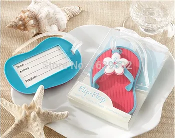 

20pcs Very Cheap Flip Flop Luggage Tag favors wedding return gifts Free Shipping