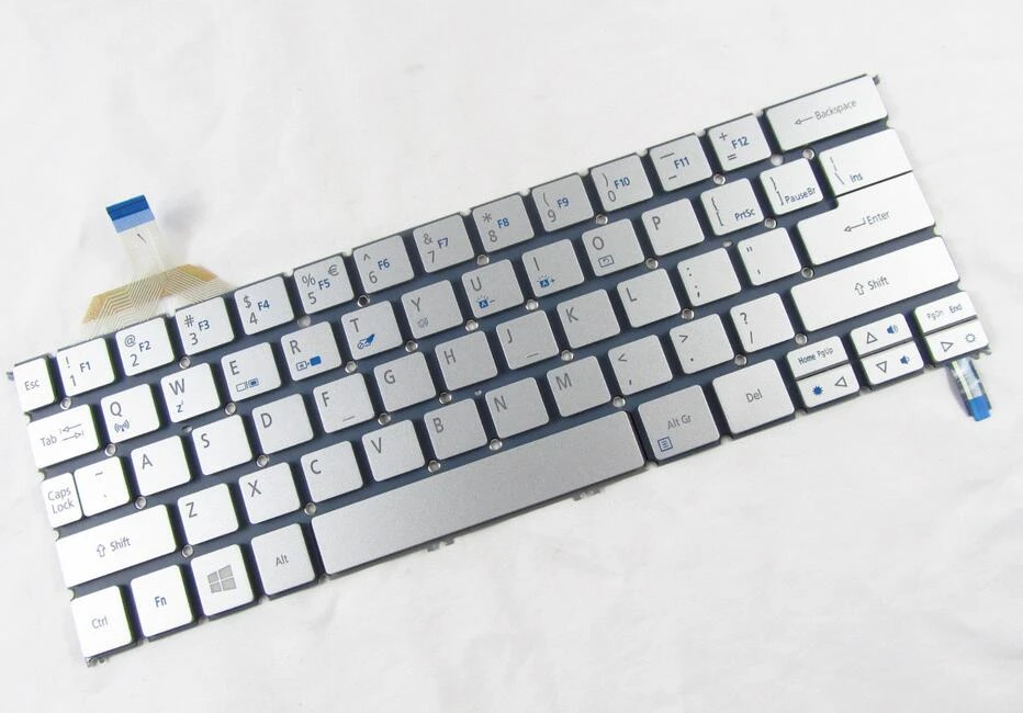 NEW For ACER Aspire S7-391 Keyboard Spanish Teclado Backlit Silver