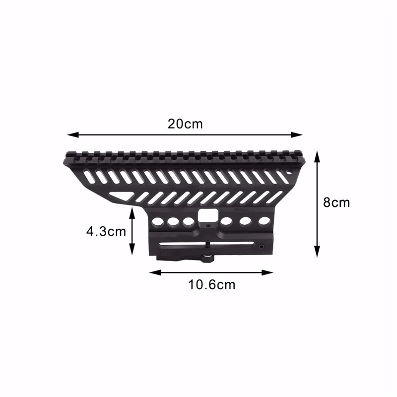 Русский AK47 74 Зенит B-13 CNC алюминий 20 мм M47 QD боковой рельс Красный точка прицела база Пикатинни стрельба Охота M3324