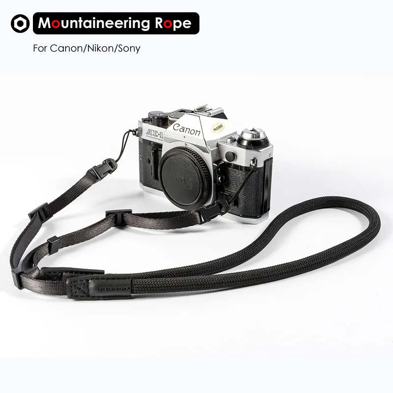 Hard-Woven Colorful Mountaineering Nylon Rope Camera Shoulder Neck Strap Belt for DSLR Canon Nikon Olympus Pentax Sony SLR