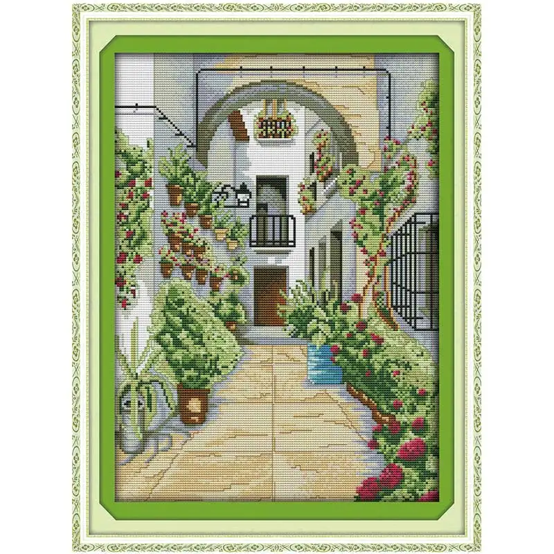 The doorway Patterns Counted Cross Stitch 11CT 14CT Cross Stitch Sets
