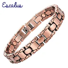 Escalus 12 шт. магниты подарок ювелирные изделия медное покрытие Магнитный браслет для мужчин био оздоровительный Шарм Нежные мужские браслеты браслет