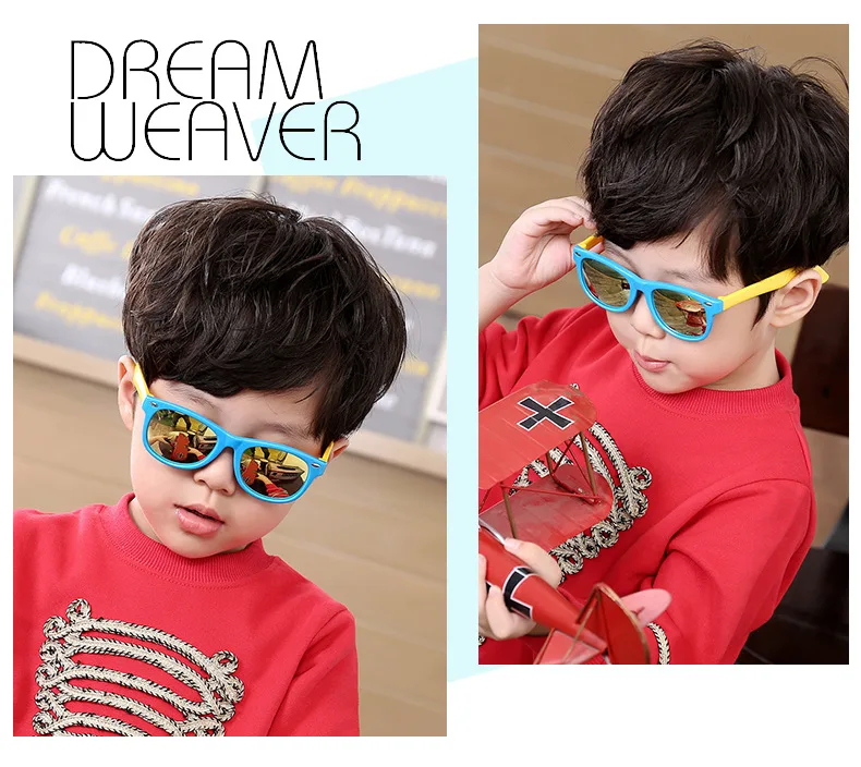 TR90 гибкие очки Детские поляризованные для безопасности ребенка Покрытие Солнцезащитные очки UV400 очки оттенки младенческой oculos de sol