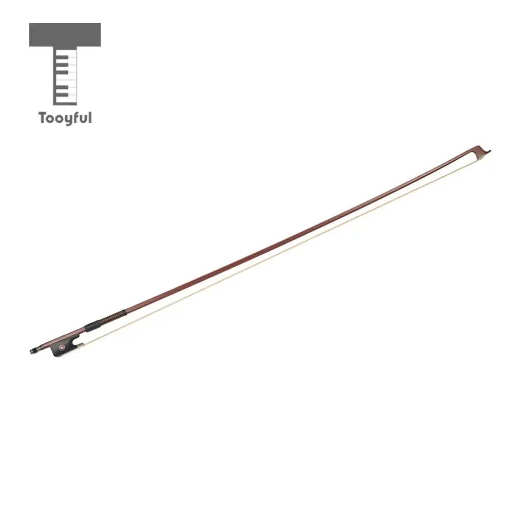 Viola Bow Brazilwood Stick Natural Horse Hair String Ebony Frog Good Sound