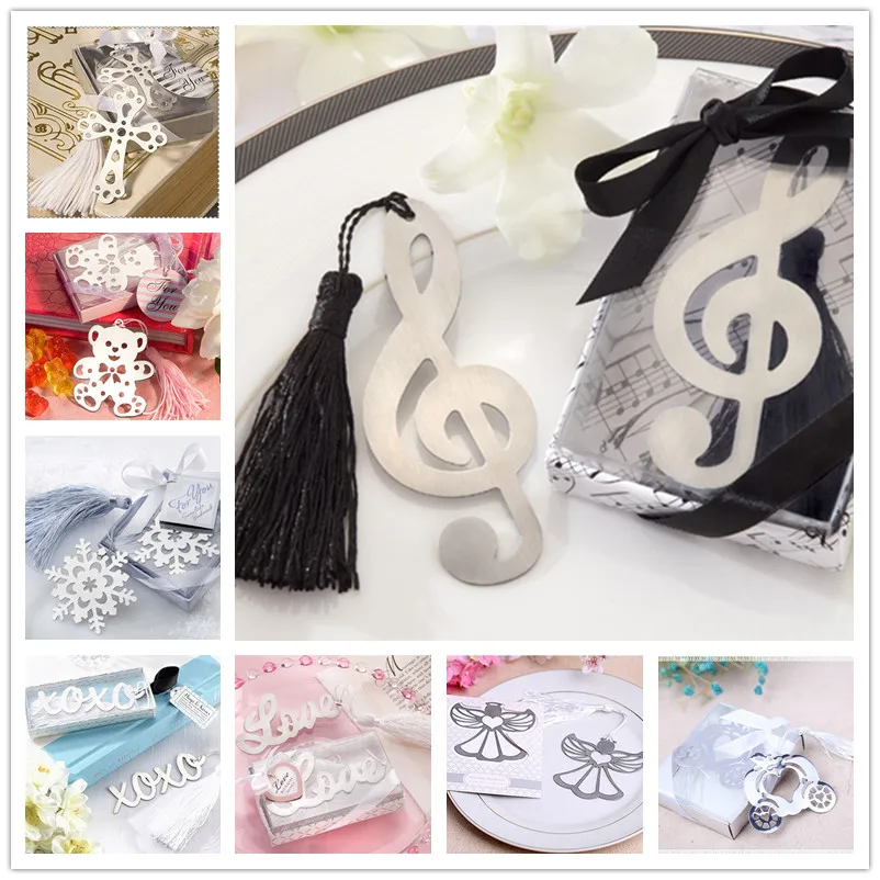

Creative Musical Notes/Angel/Butterfly Bookmarks Baby Shower Souvenir Party Favors for Kids Birthday Wedding Gifts for Guests