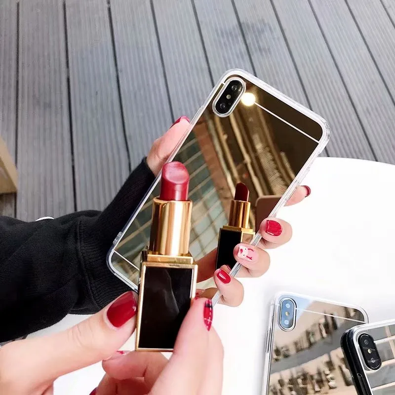 

Fusicase for OPPO RX17 Neo CPH1893 Makeup Mirror Case for Girls Women for OPPO RX17 Neo Clear Case TPU Luxury Fashion Case