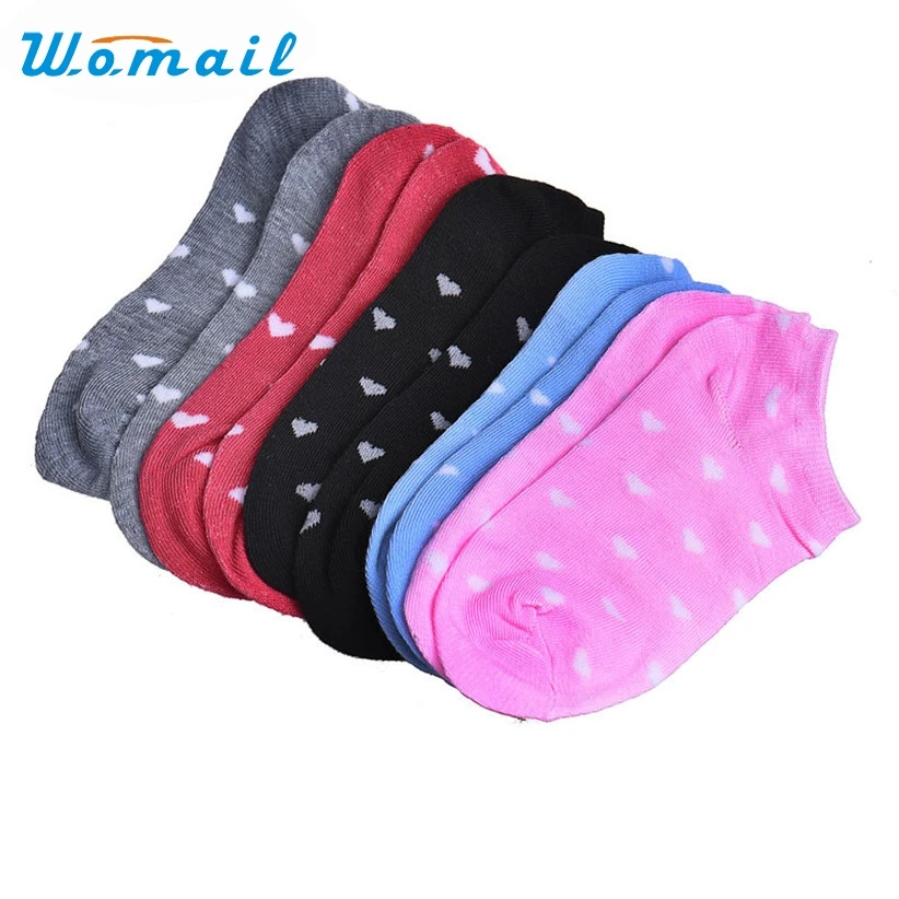 Новый дизайн Womail 5 пар/лот Карамельный цвет женские короткие носки башмачки до
