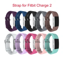 Wholesale Diamond Silicone Strap Watchband for fitbit charge 2 Replacement Strap For Fitbit charge 2 Bracelet
