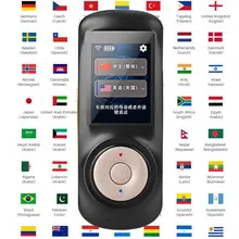 Tradutor de voz instantânea portátil inteligente suporte 70 países língua tradução em dois sentidos multi-idioma tradutor de voz