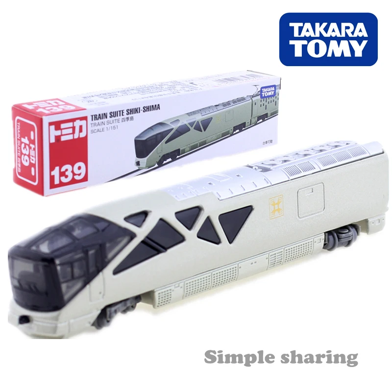 Takara Tomy Tomica No.139 набор моделей поездов Shiki shima миниатюрная Игрушечная машина для