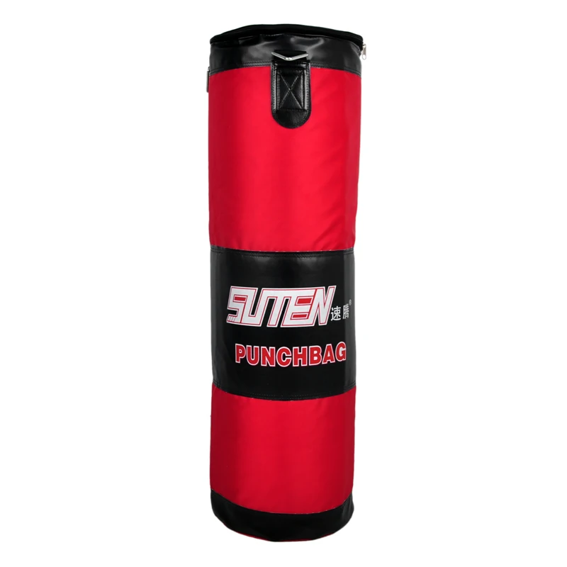 Hot Selling SUTEN 90cm Red Boxing Oxford Empty Sandbag Training Sanda Fighting Self-administered Lining Hanging Boxing Bag