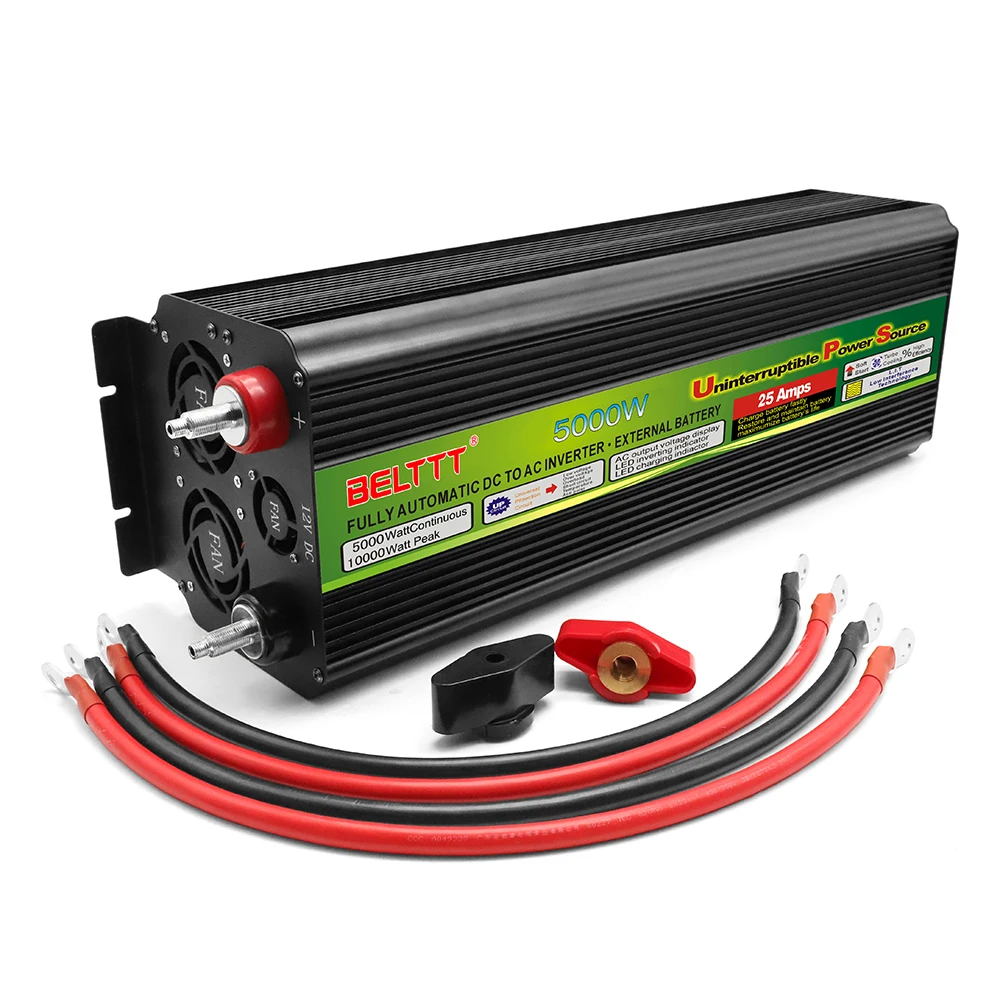 US $216.06 BELTTT solar power inverter 5000W UPS power inverter inductive load DC12V to AC220V