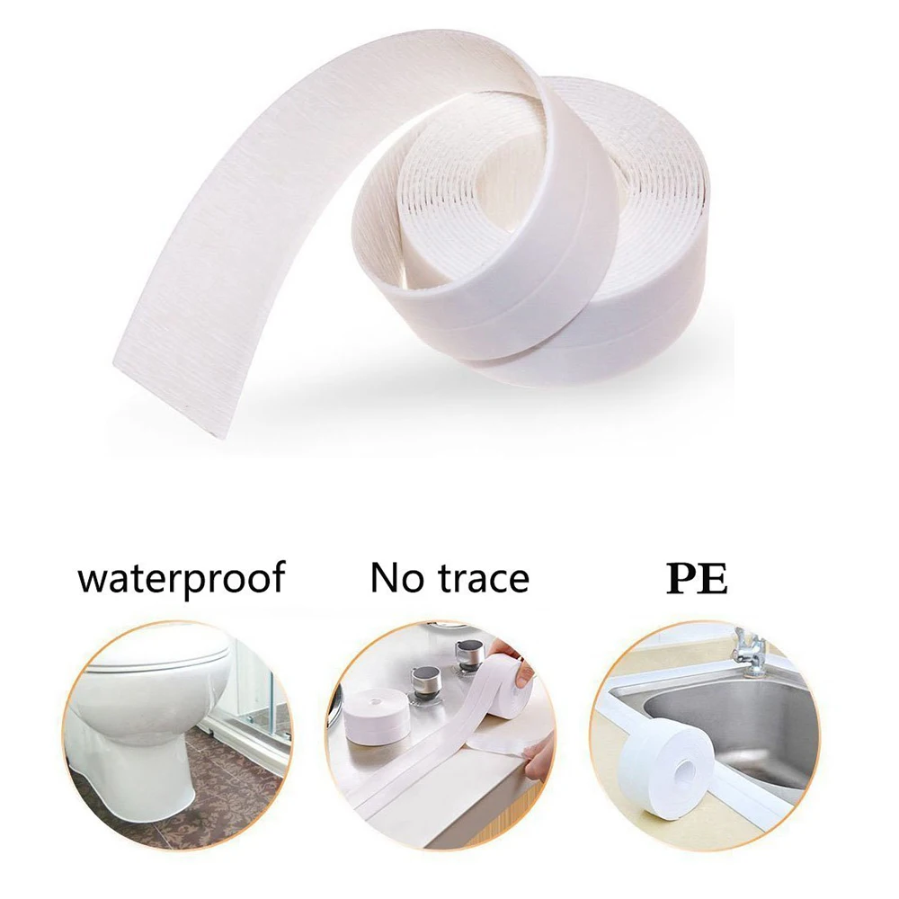 

22mm * 5M Caulk Strip Butyl Tape Kitchen Waterproof and Mold Tape Waterproof Seal Wall Stickers Decoration