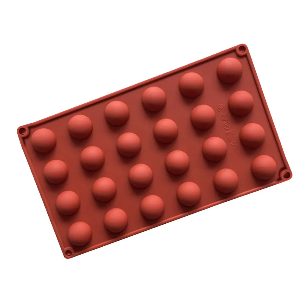 

Half Ball Cute Cake Tools Cutter Shaped Waffle Chocolate Eggs Mold Cake Mousse Mould Silicone Cookie Baking Molds Round Candy