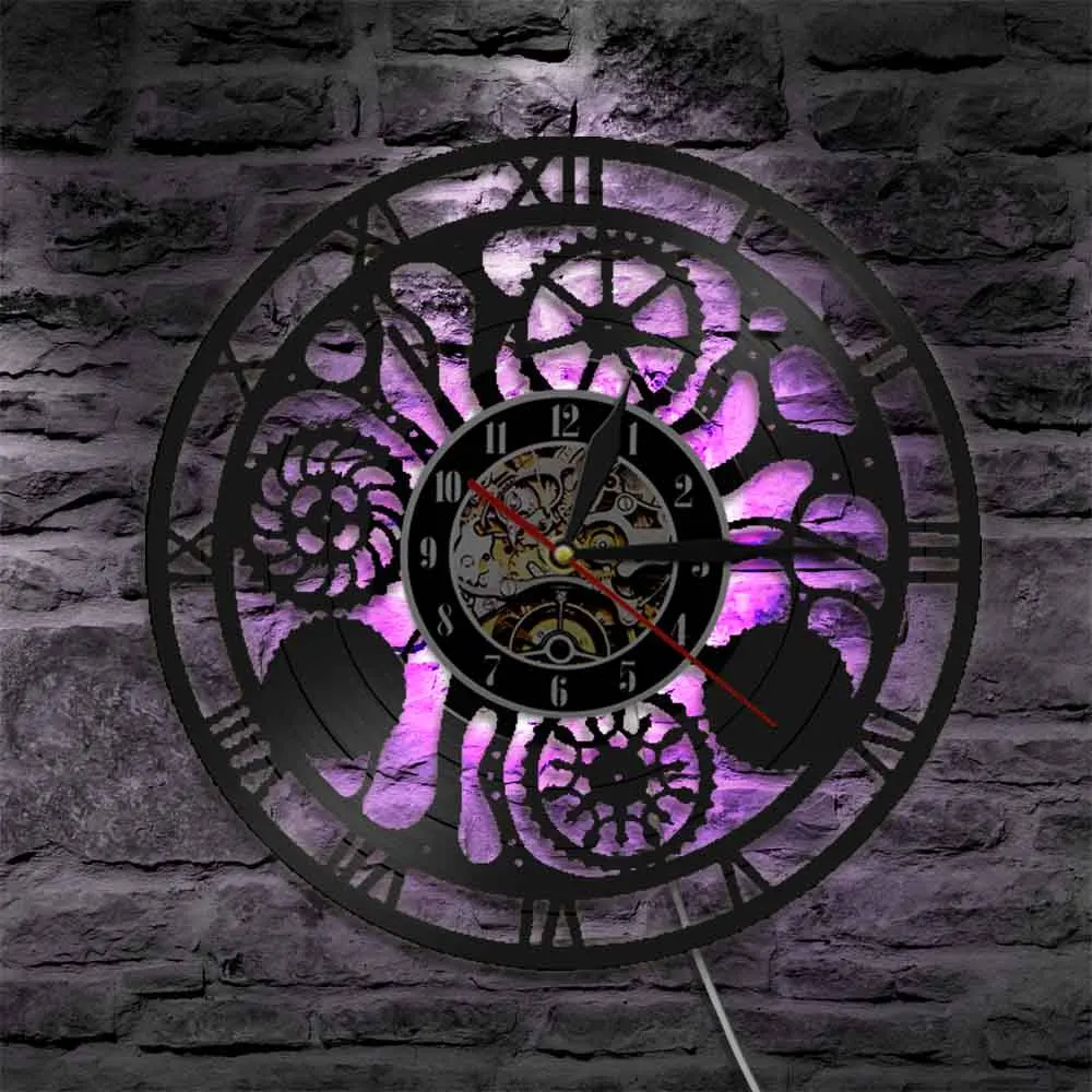 Шестерни и угги настенные часы Cogwheels Science Art искусственный интеллект стимпанк