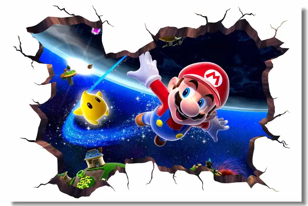 Lienzo personalizado decoración de pared Mario Party Island Tour Poster